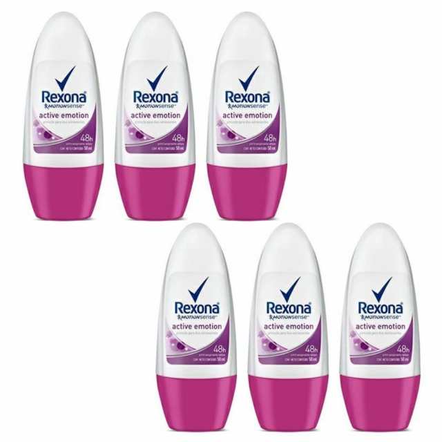 レクソーナ デオドラント ワキ用 ウーメン アクティブ・エモーション 50ml×6個セット Rexona