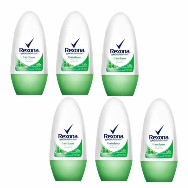 レクソーナ デオドラント ワキ用 ロールオン ウーメン バンブー 50ml×6個セット Rexona