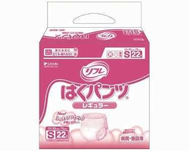 リフレ はくパンツレギュラー Sサイズ 22枚入×4パック 紙おむつパンツタイプ