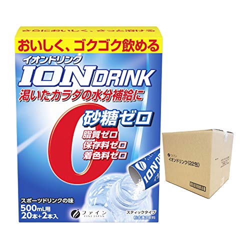 ファイン イオンドリンク スポーツドリンク味 砂糖ゼロ 脂質ゼロ 22包入×30個セット