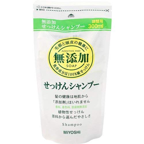 ミヨシ 無添加 せっけん シャンプー つめかえ用 300ml 1ケース（20個入）