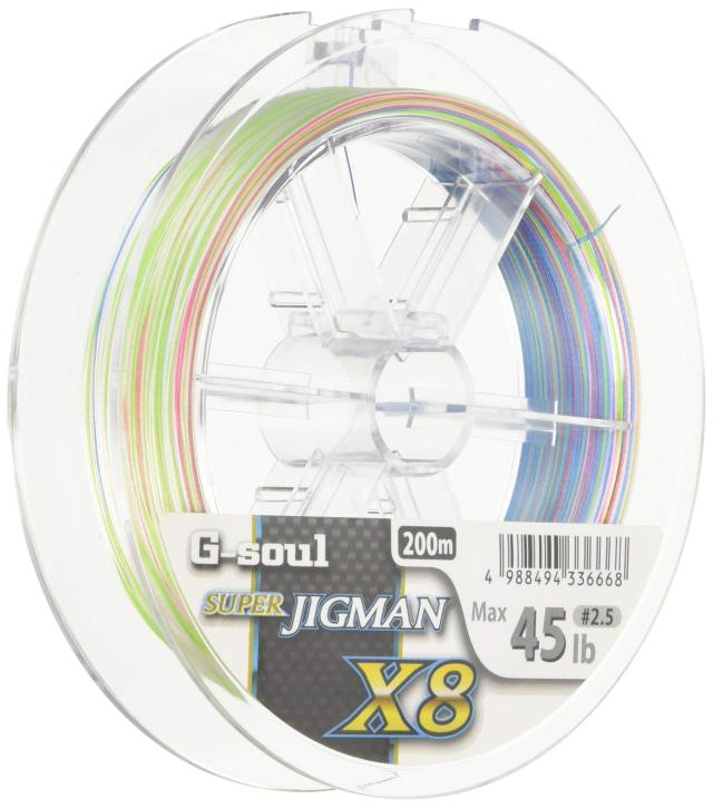 エックスブレイド(X-Braid) PEライン Gソウル スーパージグマン X8 200m 2.5号 45lb 8本 5色の通販は 5,838円