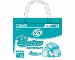 【紙おむつ：パンツタイプ】業務用 リフレ へんしん自在ピタッチパンツ ◆MLサイズ ■14枚×4 [15265] 7,658円