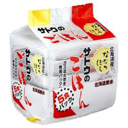 サトウ食品 サトウのごはん 北海道産ななつぼし 5食パック 200g×5食×8個入の通販は