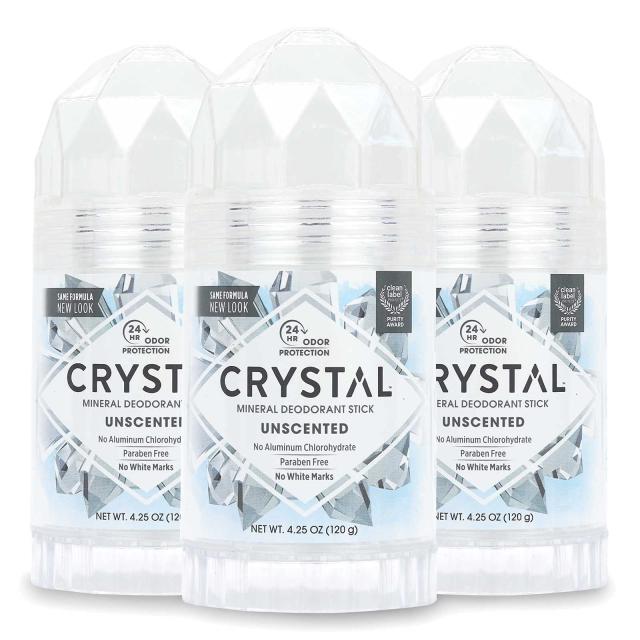 CRYSTAL Deodorant スティック4.25Oz（3パック）