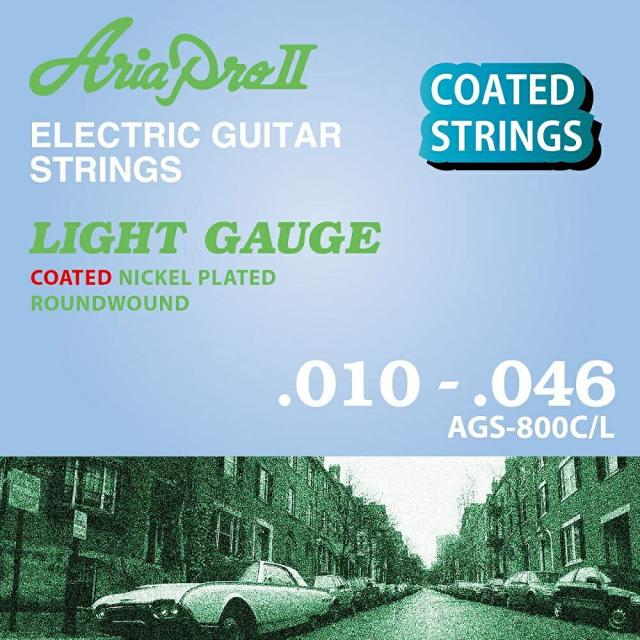 【12セット】ARIA/アリア AGS-800C/L [10-46] エレキギター用 コーティング弦の通販は