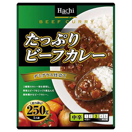 ハチ食品 たっぷりビーフカレー 中辛 250g×20個入×(2ケース) レトルト