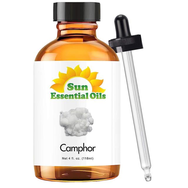 エッセンシャルオイル（精油） Sun Essential Oils - Camphor Essential Oil - 4 Fluid Ounces (Pack of 1)