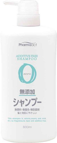 熊野油脂 ファーマアクト 無添加シャンプー 600ml　本体×16点セット　　ボトルタイプ(ヘアケア　Pharmaact 0.6L)