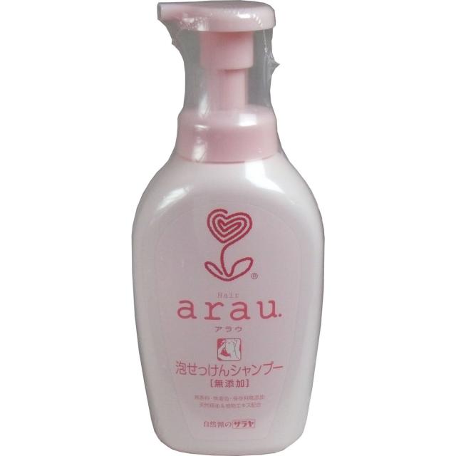 サラヤ arau.(アラウ) 泡せっけんシャンプー 本体 500ml　合成界面活性剤、香料、着色料、保存料無添加×12点セット　(4973512257