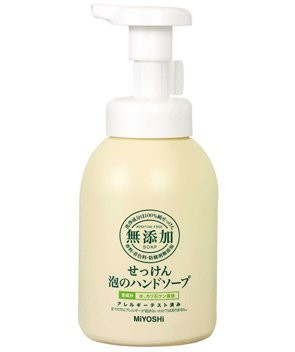 ミヨシ石鹸　無添加 せっけん 泡のハンドソープ ポンプ 350ml(無添加石鹸)　×24点セット　(4904551100607)