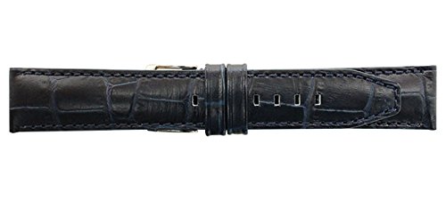 [バンビ]BAMBI 時計バンド 牛革型押し（カーフ） エルセ ELCE ネイビー 22mm SK112DU SK112DU