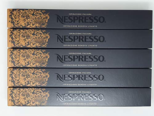 NESPRESSO ネスプレッソ カプセル コーヒー リヴァント 1本10カプセル×5本セット [並行輸入品]