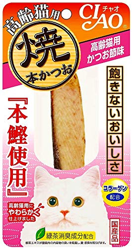 《セット販売》　いなばペットフード CIAO チャオ 焼本かつお 高齢猫用 かつお節味 (1本)×48個セット キャットフードの通販は 8,667円