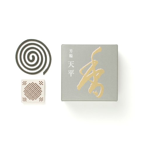 松栄堂のお香 芳輪 天平 渦巻き型 １０枚入