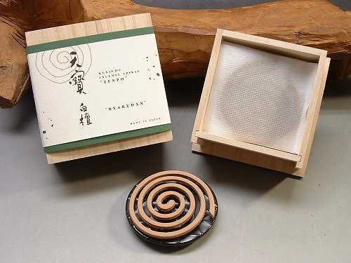 薫寿堂のお香 天寶 白檀 渦巻型の通販は