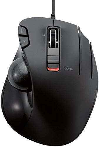 エレコム トラックボールマウス/親指/5ボタン/チルト機能/有線ブラック M-XT2URBK