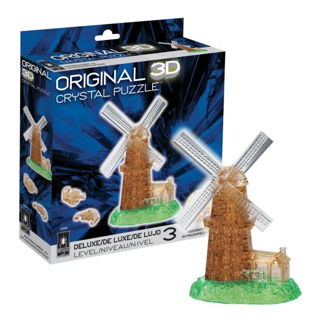 BePuzzled Original 3D Crystal Windmill Puzzle (64 Piece) by Bepuzzledの通販は 6,440円