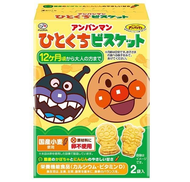 不二家 アンパンマン ひとくちビスケット 72g 40コ入り