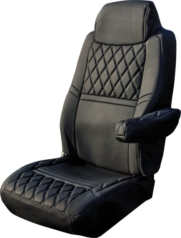 【COMBI 車種専用シートカバー ブラック/黒糸】NEWギガ（H19.4~H27.10）の通販は