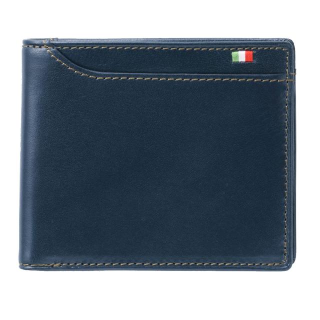 [ミラグロ] タンポナート レザー 二つ折り財布 (小銭入れなし) (財布 メンズ 二つ折り財布 レディース 小銭入れなし 革) CAS2164 (ネ