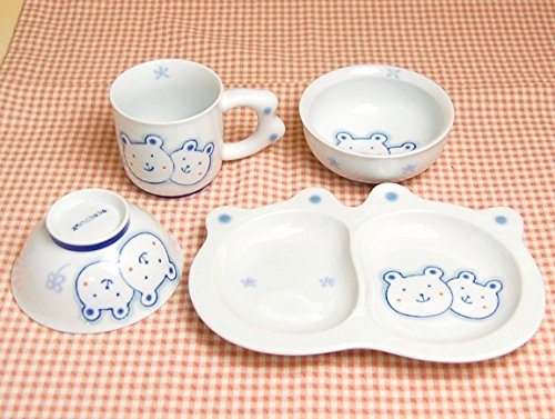 【有田焼/子ども食器】すくすくベアー　基本４点セット　（※ギフトボックス入り）_1