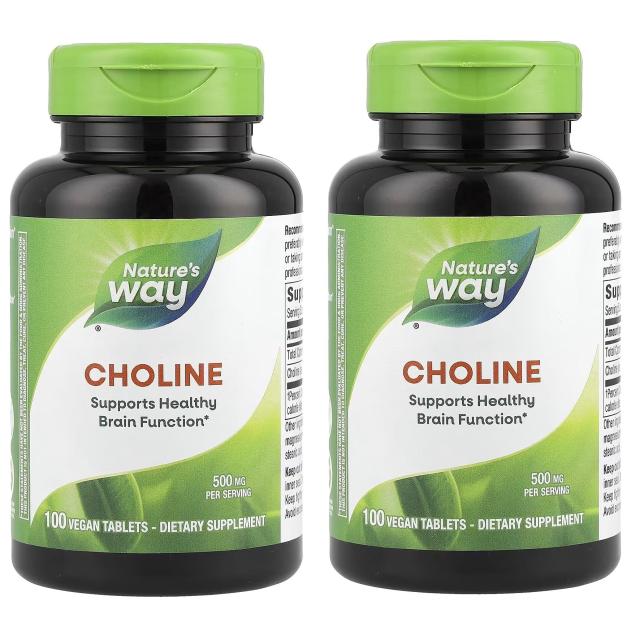 ネイチャーウェイ コリン 500mg 100粒入 (2本セット) [並行輸入品]の通販は 5,871円