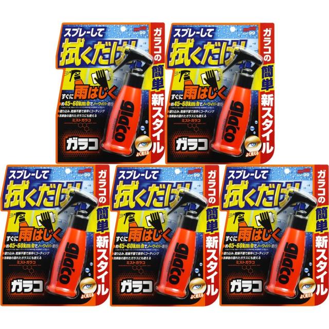 【セット品】SOFT99 (ソフト99) ウィンドウケア ミストガラコ 100ml 04950 [HTRC3]×5個