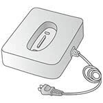 シャープ[SHARP]　シャープ電話機・ファクシミリ用充電器（子機用）＜ホワイト系＞ 【5956854990】