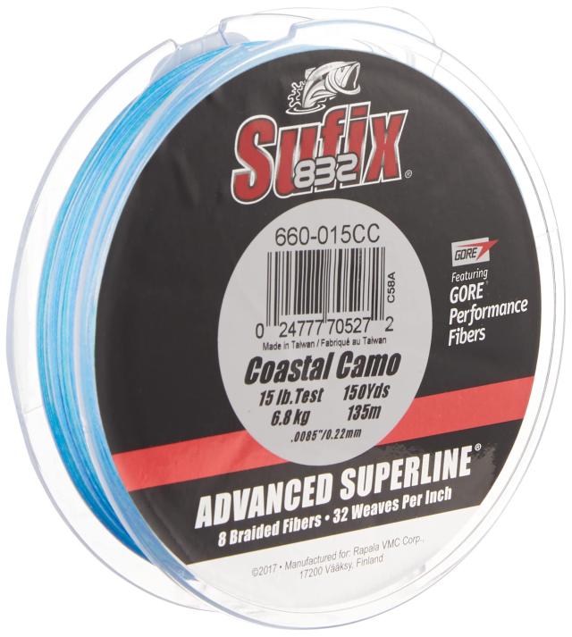 Sufix 832 ブレイド 15ポンド コースタル 660-015CC: 832 ブレイド 15ポンド コースタル迷彩 ワンサイズ
