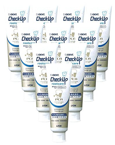 ライオン チェックアップ ルートケア 90ｇ(Check-Up rootcare) フッ素1450ppm (10個)