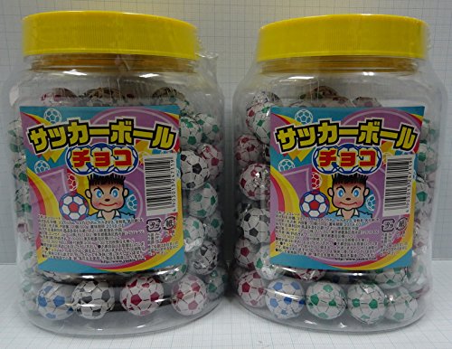 やおきん ポット入り サッカーボールチョコ （1ポット100個入り）　 2ポットセット 4,870円