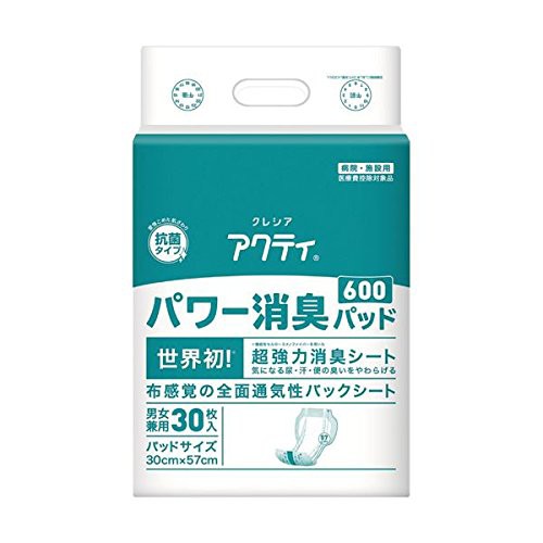 日本製紙クレシア アクティ パワー消臭パッド600 30枚 ×2セット