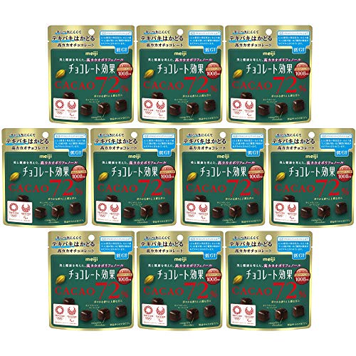 明治 チョコレート効果カカオ72%パウチ 40g×10袋