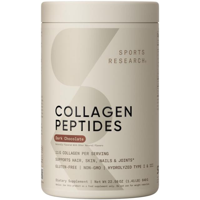 Sports Research Collagen Peptides Powder Dark Chocolate（ダークチョコレート）644g
