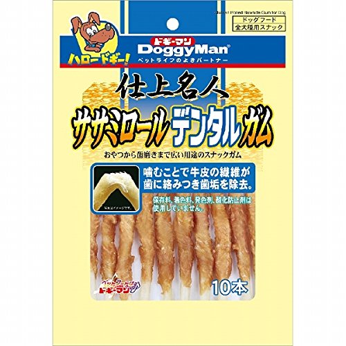 （まとめ買い）ドギーマン 仕上名人 ササミロール デンタル ガム 10本 【×18】
