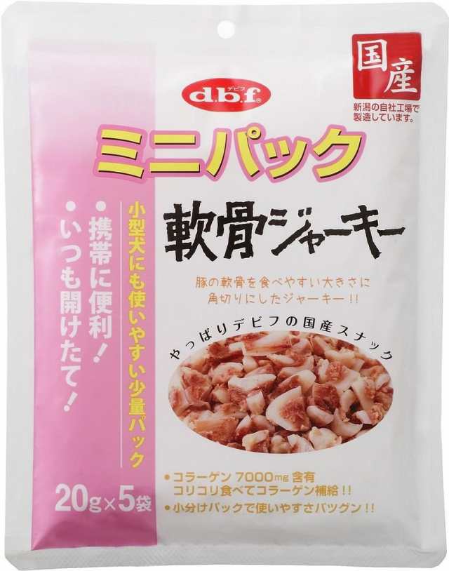 （まとめ買い）デビフペット ミニパック 軟骨ジャーキー 100g 犬用 【×6】の通販は