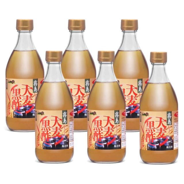 霧島壺造り 大麦黒酢 国産大麦厳選使用 500ml 6本セット 9,198円