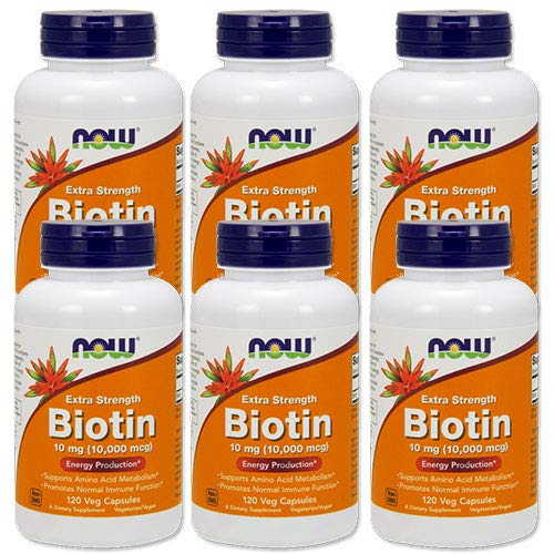 6個セット 【高含有】ビオチン 10mg（10000mcg） 120粒 [海外直送品]の通販は