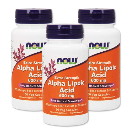 3個セット アルファリポ酸 600mg 60粒（ポリフェノール＆バイオペリン配合） [海外直送品]の通販は