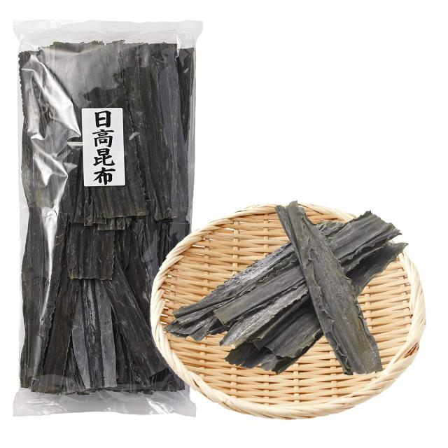 [天満大阪昆布]【北海道産 天然 日高昆布 1kg】 だし 昆布巻 煮物 などで使用できる万能昆布 柔らかく煮える 業務用