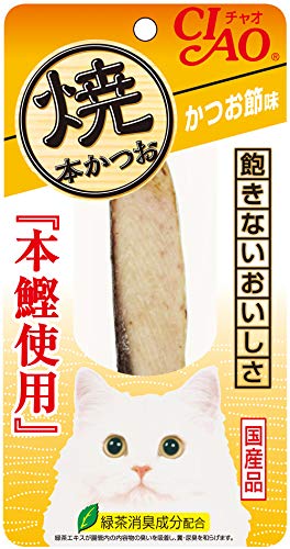 （まとめ買い）いなばペットフード CIAO 焼本かつお かつお節味 1本 HK-01 猫用 【×24】 5,440円