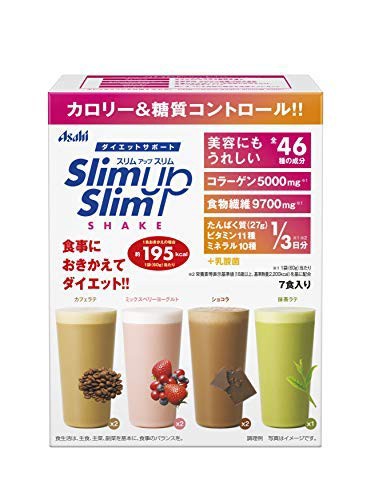 アサヒグループ食品 スリムアップスリム シェイク 7食分 × 3個