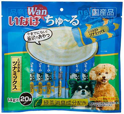 いなば 犬用おやつ ちゅーる とりささみ ツナミックス 14g 本の通販はau Pay マーケット Fu K Ya