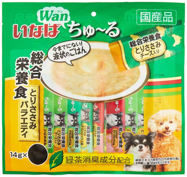 いなば 犬用おやつ ちゅーる 総合栄養食とりささみ バラエティ 14g 本の通販はau Pay マーケット Fu K Ya