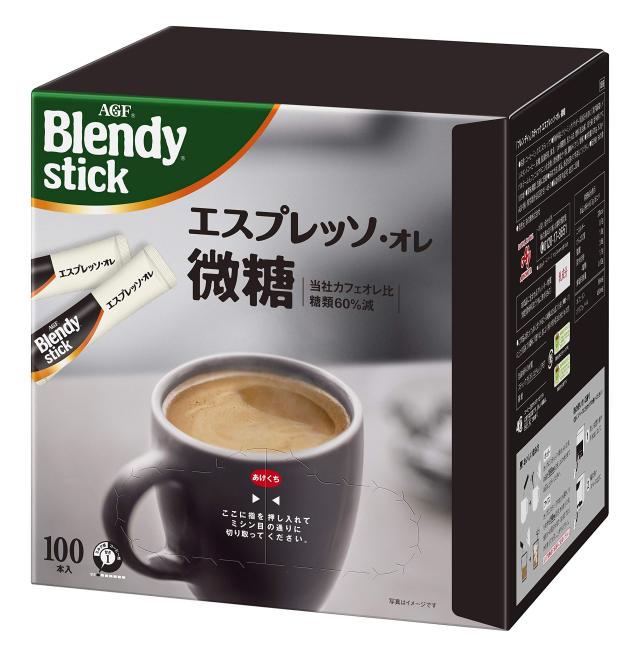 AGF ブレンディ スティック エスプレッソ・オレ 微糖 100本 【 スティックコーヒー 】【 微糖 】