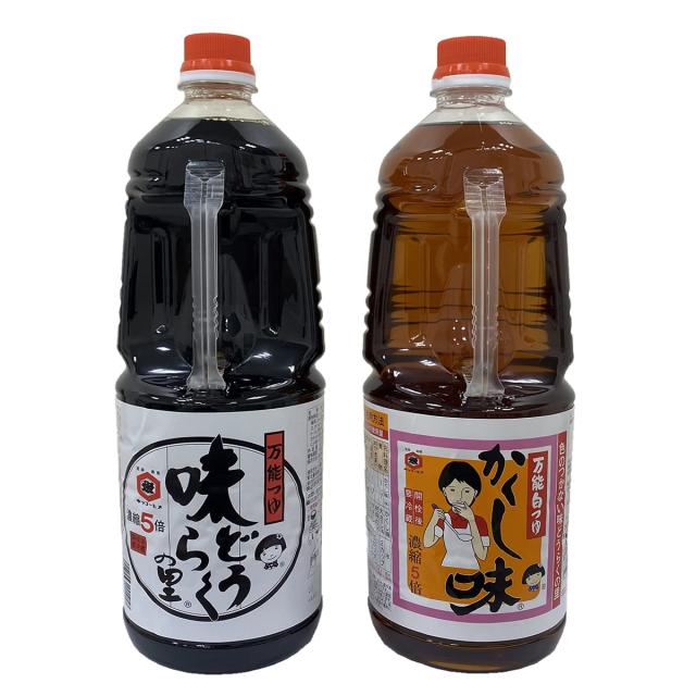 味どうらくの里 1.8L×4本 + 万能白つゆ かくし味 1.8L×2本セット