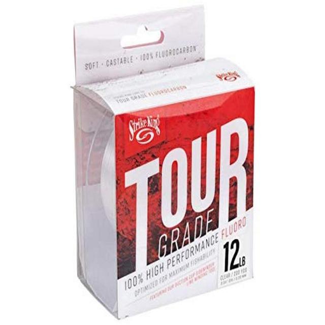 Strike King TGFC200-12C ツアーグレード フルオロカーボン200ヤード 12ポンド クリア
