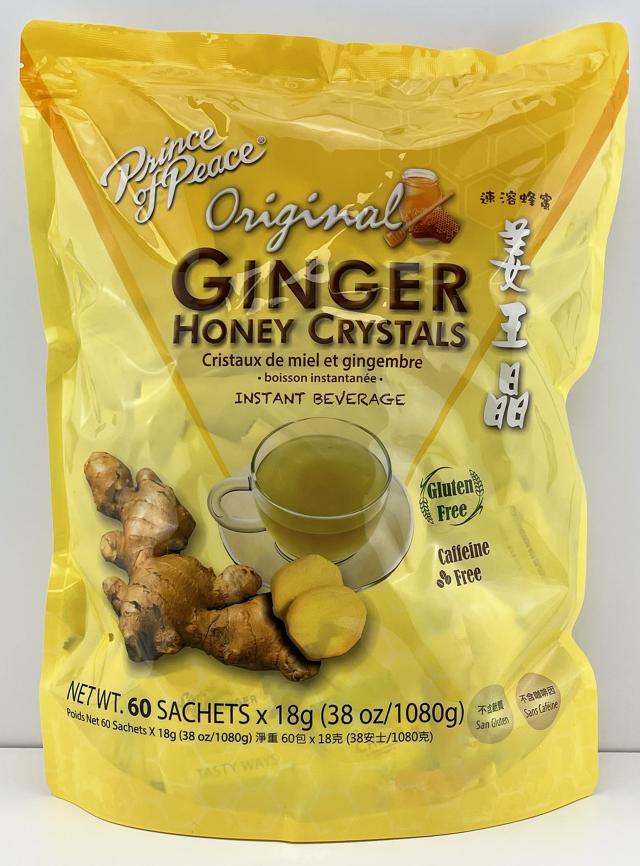 はちみつ Instant Ginger Honey Crystals Family Value Pack 60 Sachets 18g per Sachets