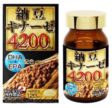2個セット】マルマン 納豆キナーゼ 4200FU 120粒入×2個セット